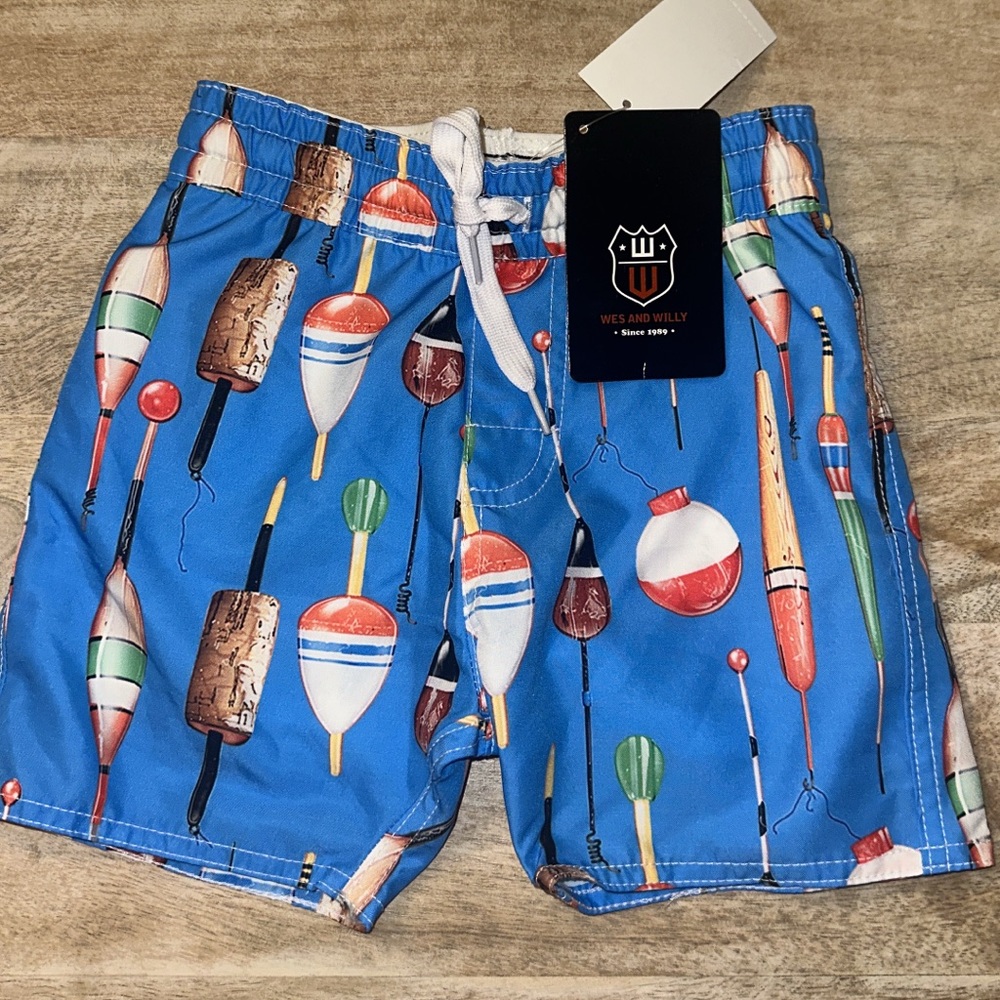 (NWT) Wes & Willy Swim Trunks- 2T